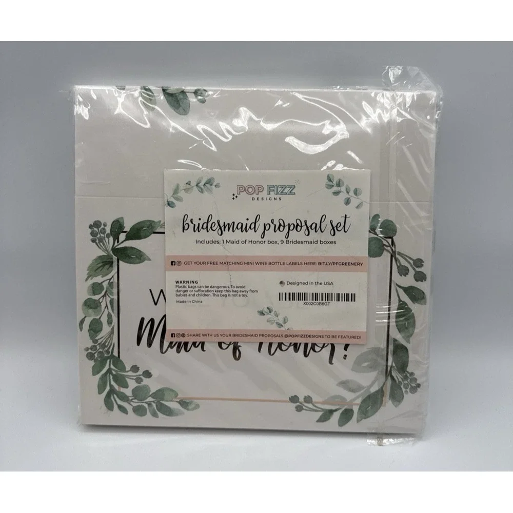 Bridesmaid Proposal Box Will You‎ Be My Maid of Honor and Bridesmaid 10 Boxes